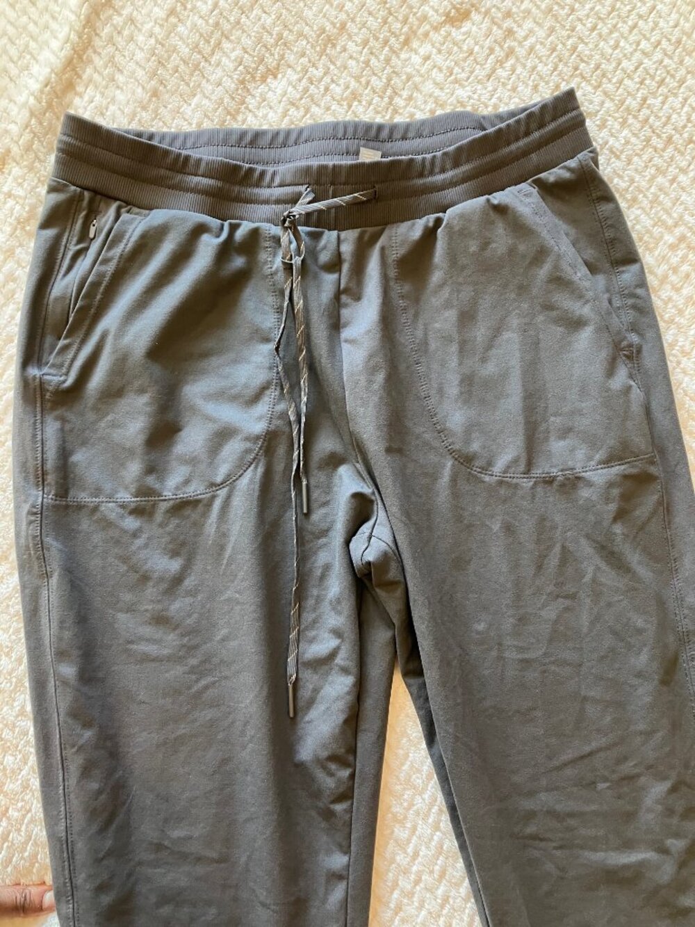 Zella Jogger Pants Womens XS Gray Tapered Drawstring Pockets Athleisure - Picture 3 of 11